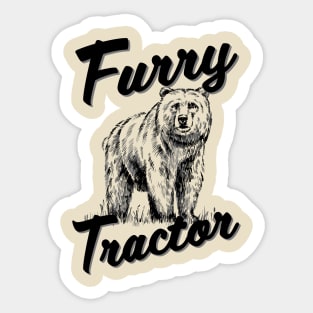 The Furry Tractor Sticker